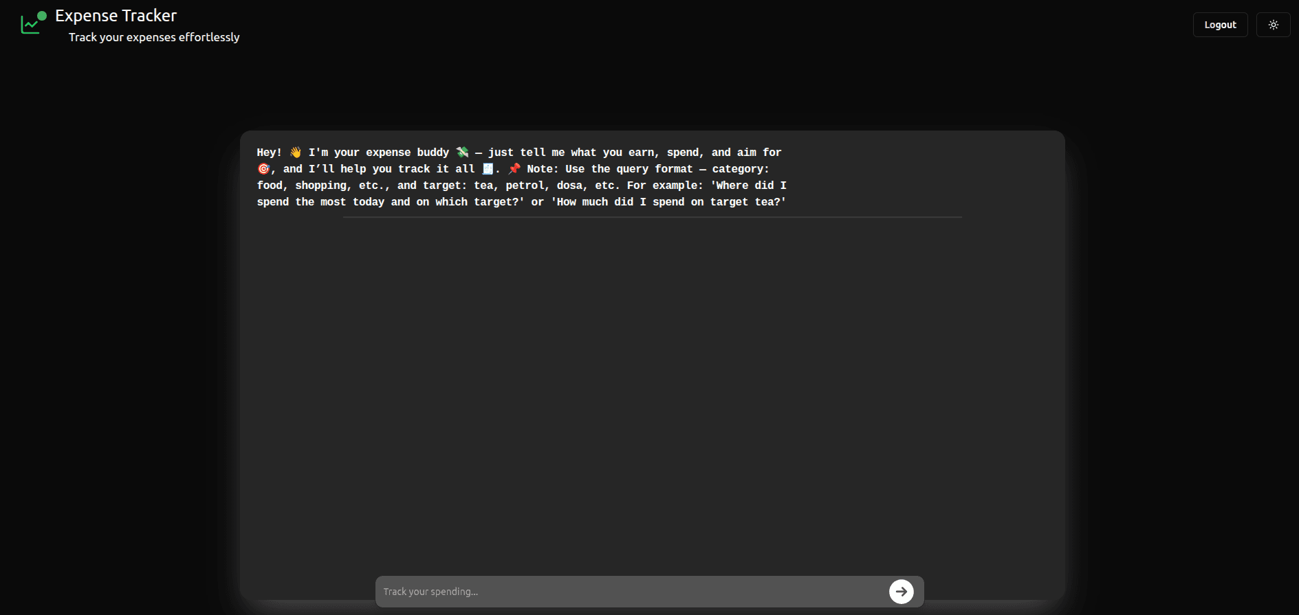 AI-Powered Expense Tracker